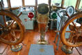 Bridge wheels & instruments of Willis B. Boyer lake freighter. Toledo, OH