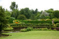 Landscape of color garden at Toledo Botanical Garden. Toledo, OH.