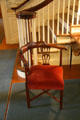 Corner sword chair at Wildwood Manor House. Toledo, OH.