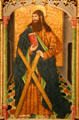 Central panel of St. Andrew altarpiece attrib. to Master of Geria from Castile at Toledo Museum of Art. Toledo, OH.