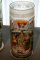 German beaker with allegory of peace of Westphalia at Toledo Glass Pavilion. Toledo, OH.
