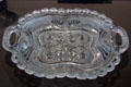 Pressed glass tray by possibly by Boston & Sandwich Glass Works at Toledo Glass Pavilion. Toledo, OH.