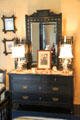 Dresser with mirror in Fanny Hayes bedroom at Hayes Presidential Home. Fremont, OH.