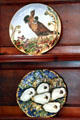 President Rutherford B. Hayes China plates with game bird & oysters painting by Haviland at Hayes Presidential Center. Fremont, OH.