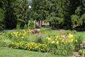 Flower garden of Spiegel Grove of Hayes Presidential Center. Fremont, OH.