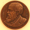 Benjamin Harrison medal. Fremont, OH.
