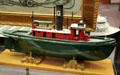 Model of steam tug Sandusky at Sandusky Maritime Museum. Sandusky, OH.