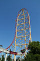 Top Thrill Dragster roller coaster at Cedar Point. Sandusky, OH.