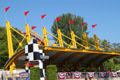 Top Thrill Dragster roller coaster theme entrance at Cedar Point. Sandusky, OH.