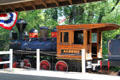 Heritage steam locomotive at Cedar Point. Sandusky, OH.