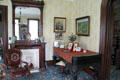 Parlor in John Wright Mansion at Historic Lyme Village Museum. Bellevue, OH.