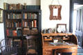 Library in John Wright Mansion at Historic Lyme Village Museum. Bellevue, OH.