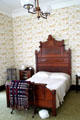 Bedroom in John Wright Mansion at Historic Lyme Village Museum. Bellevue, OH.
