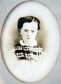 Portrait of T.A. Edison at age 3 1/2 at Edison Birthplace Museum. Milan, OH.