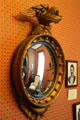 Convex mirror with rooster in Monroe House at Oberlin Heritage Center. Oberlin, OH.