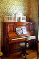 Upright piano by Sohmer Piano Co. of New York in front parlor of Jewett House at Oberlin Heritage Center. Oberlin, OH.