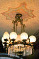 Ornate chandelier at Ida Saxton McKinley Historic House. Canton, OH.