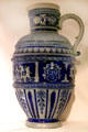 German salt glaze decorative jug sent to President McKinley at William McKinley Presidential Museum & Library. Canton, OH