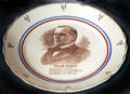 Commemorative plate of the life of President McKinley made after his death at William McKinley Presidential Museum & Library. Canton, OH.
