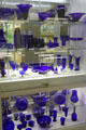 Cobalt glass at National Heisey Glass Museum. Newark, OH.