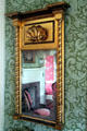Mirror with carved shell upper panel in Sherwood-Davidson House. Newark, OH.
