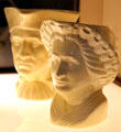 George & Martha Washington Toby mugs at Museum of Ceramics. East Liverpool, OH.