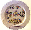 Spanish American War souvenir plate at Museum of Ceramics. East Liverpool, OH.
