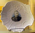 Admiral George Dewey Spanish American War souvenir plate by ELPCO WACO China at Museum of Ceramics. East Liverpool, OH.