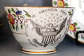 Cup with American eagle under 20 stars at Mathews House Museum. Zanesville, OH.