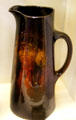 Louwelsa tankard with Indian face by Levi Burgess of S.A. Weller Pottery Co. at Mathews House Museum. Zanesville, OH.