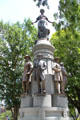 These Are My Jewels statue by Levi Tucker Schofield created for Columbian Exposition showing seven Civil War notables from Ohio on grounds of Ohio State Capitol. Columbus, OH.