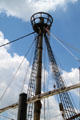 Crow's nest atop mast of Santa Maria replica ship. Columbus, OH.