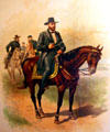 Drawing of U.S. Grant on horseback at The James Thurber House. Columbus, OH.