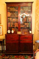 Cabinet with bookcase in library at Kelton House Museum. Columbus, OH.