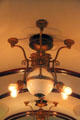 Lighting fixture of Detroit & Mackinac railway passenger coach at Carillon Historical Park. Dayton, OH.