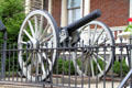 Civil War canon at William T. Sherman House Museum. Lancaster, OH.