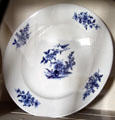 Blue & white plate which belonged to Rachel Robinson Johnston at Johnston Farm. Piqua, OH.