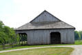 Barn with core log pen which held trade goods when farm was Piqua Indian Agency at Johnston Farm. Piqua, OH.