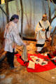 Diorama of Indian Agent meeting American native at Johnston Farm Museum run by Ohio Historical Society. Piqua, OH.