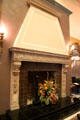 Lobby fireplace of Fort Piqua Plaza. Piqua, OH.