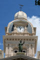 Lady Justice, clock tower & weathervane atop Shelby County Courthouse. Sidney, OH