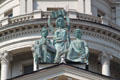 Sculpture group of enlightenment atop Miami County Courthouse. Troy, OH.
