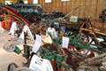 Collection of antique plows at Lake Metroparks Farmpark. Kirtland, OH.