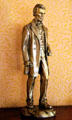Bronze statue of Abraham Lincoln in son's bedroom at Garfield home. Mentor, OH.