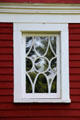 Heritage window on tenant house at James A. Garfield NHS. Mentor, OH.