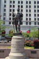 General Moses Cleaveland monument by James G.C. Hamilton in Cleveland Public Square. Cleveland, OH.