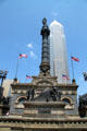 Cleveland's Soldiers' & Sailors' Monument with bronze naval mortar battle group. Cleveland, OH