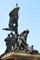 Infantry statuary group before Cleveland's Soldiers' & Sailors' Monument. Cleveland, OH.
