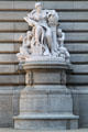Commerce statue by Daniel Chester French on Old Federal Building. Cleveland, OH.