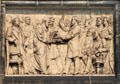 Garfield, being sworn as President, relief by Caspar Buberl on President James A. Garfield Monument. Cleveland, OH.